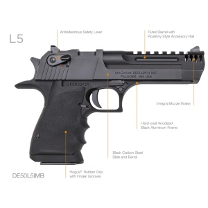 Magnum Research Desert Eagle L5 "Little Beast" .50 AE Aluminium und Muzzle Brake