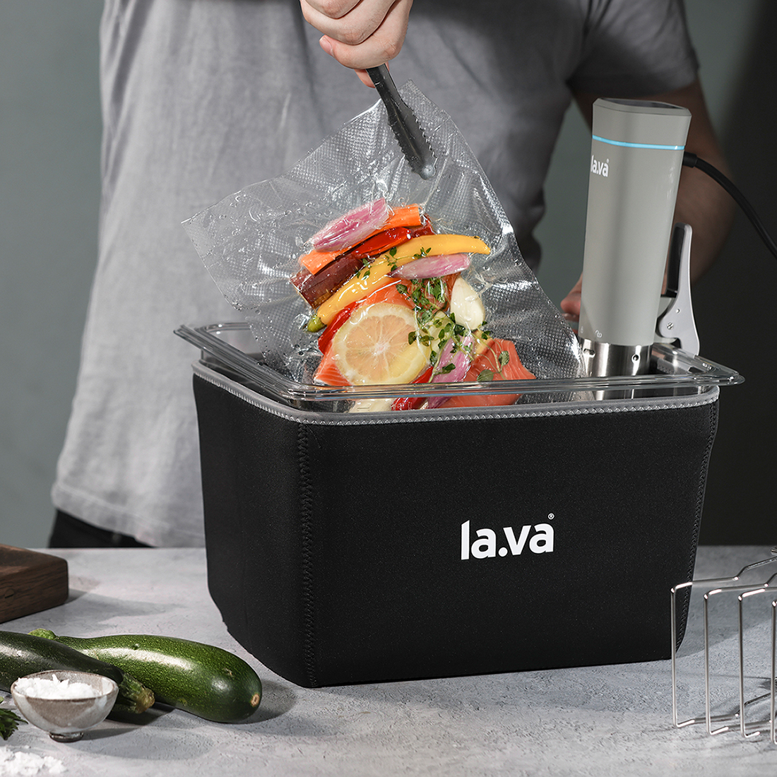 XXL Sous-Vide Set Edelstahl