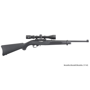 Ruger 10/22 Carbine Black Synthetic with Scope