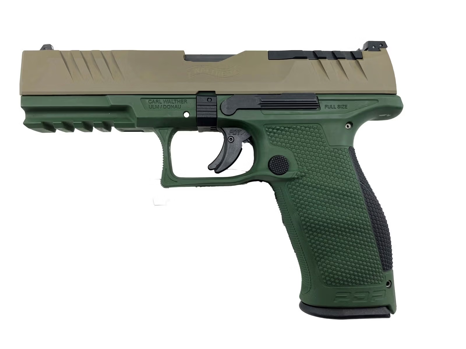 Walther Pistole PDP Full Size 4.5" FDE Highland Green - 9 mm Para