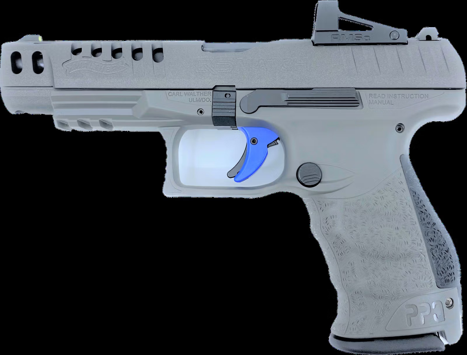 Walther Pistole Q5 Match Combo Shield RMSC 5" Tungsten - 9 mm Para