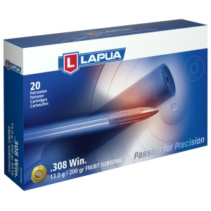 Munition Lapua .308 Win. FMJBT Subsonic 13g