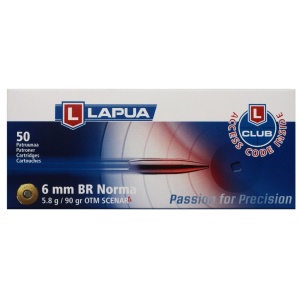 Munition Lapua 6 mm BR Norma Scenar-L OTM 5.8g