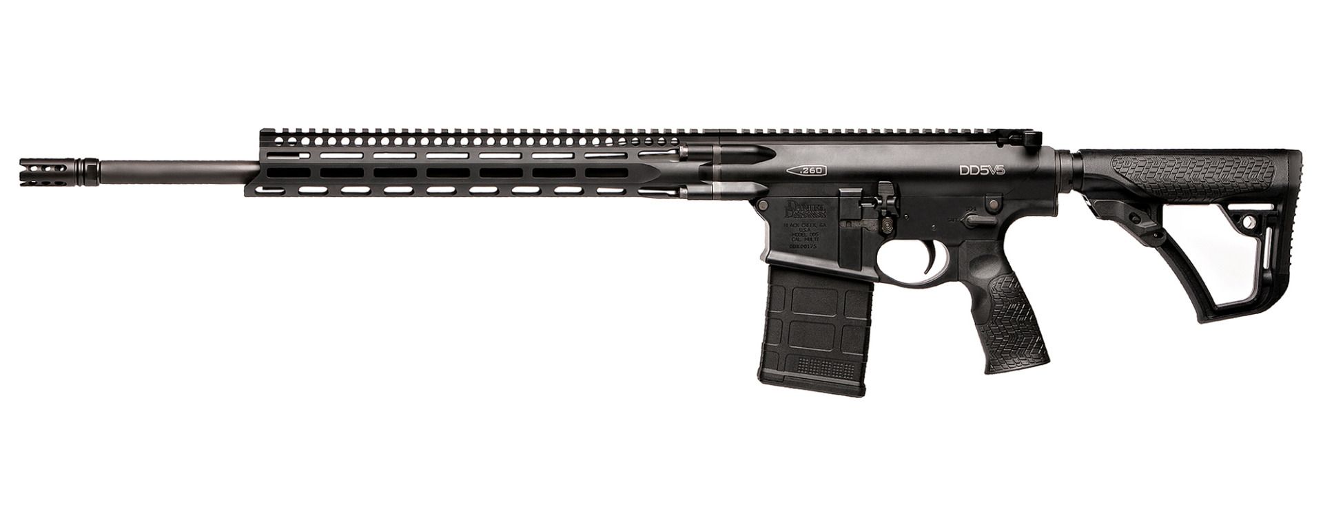 Daniel Defense DD5 V5 20" Schwarz - .260 Rem.