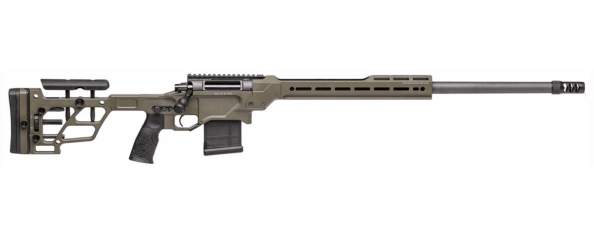 Daniel Defense DELTA 5 Pro 26" Varmint Olive Drab - 6.5 Creedmoor