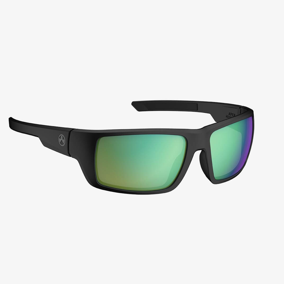 Magpul Apex Eyewear Polarized Black Frame Violet Lens Green Mirror