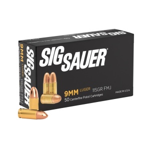 Sig Sauer Elite Ball FMJ 9 mm Para 7.5g