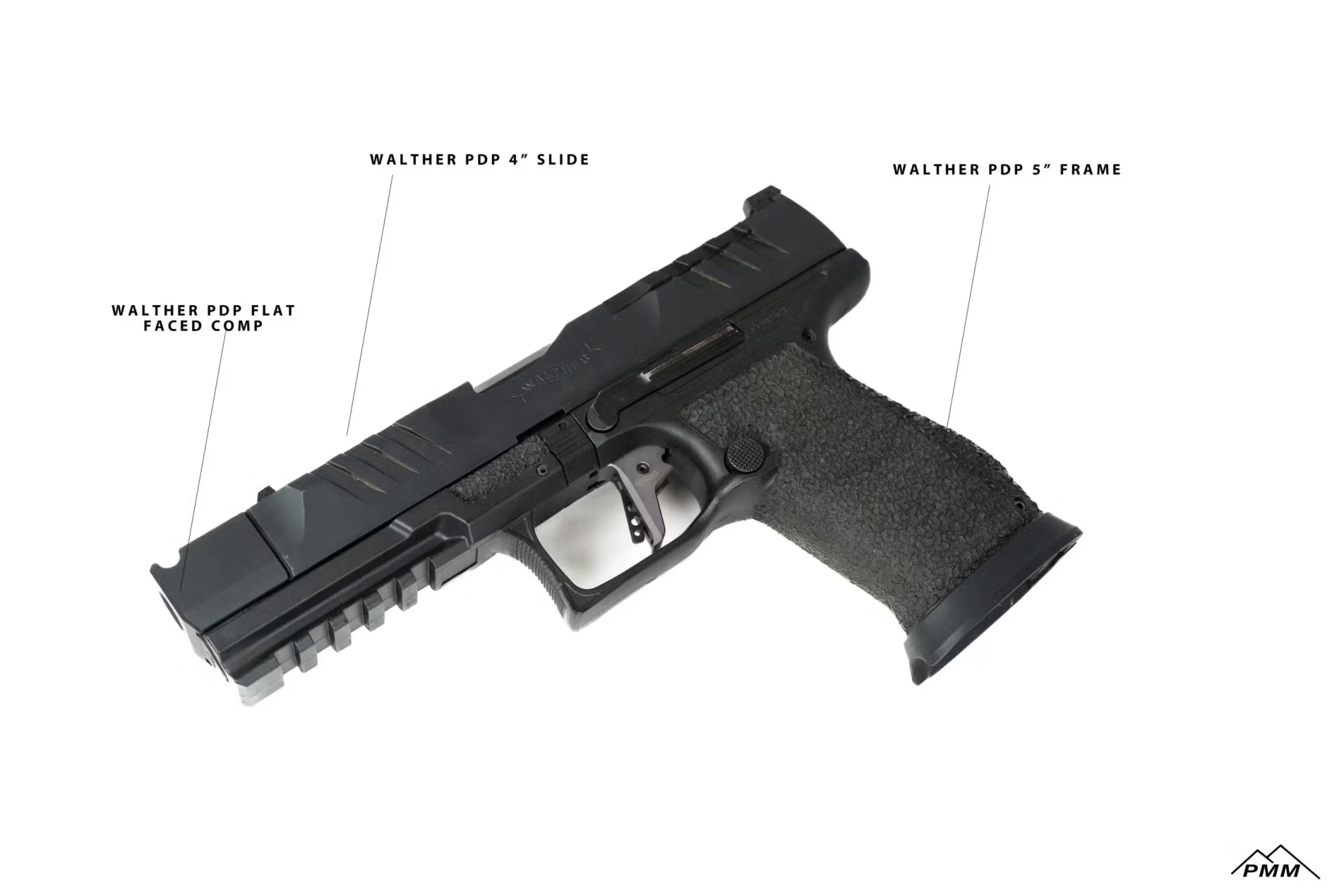 Walther Pistole PDP Pro-X Full Size 4" 18 Schuss Magwell - 9 mm Para – Bild 3