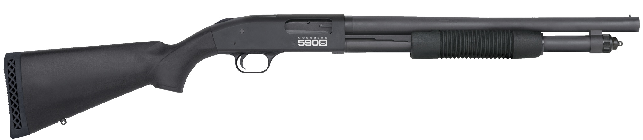 Mossberg Pumpflinte 590S Optic Ready 18.5'' Kunststoffschaft - 12/76