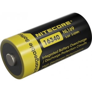Nitecore Li-Ion Akku Typ 16340 NL169, geeignet für HIKMICRO Thunder