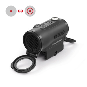 Holosun Reflexvisier HE530G-RD mit rotem Wechselabsehen: 2MOA Dot & 65MOA Circledot