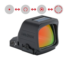Holosun Reflexvisier HS507PROMAX-RD-PRS mit rotem PRS Wechselabsehen: 2MOA Dot mit 8 / 20 / 32MOA Circledot und 8 / 20 / 32MOA Circle