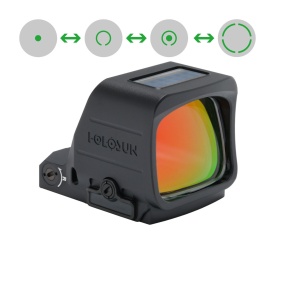 Holosun Reflexvisier HE507-PROMAX-GR-PRS mit grünem PRS Wechselabsehen: 2MOA Dot mit 8 / 20 / 32MOA Circledot und 8 / 20 / 32MOA Circle