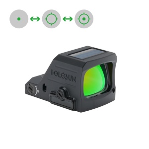 Holosun Reflexvisier HE507C-X3-GR-MRS mit grünem Wechselabsehen: 2MOA Dot, 32MOA Circledot & 32MOA Circle