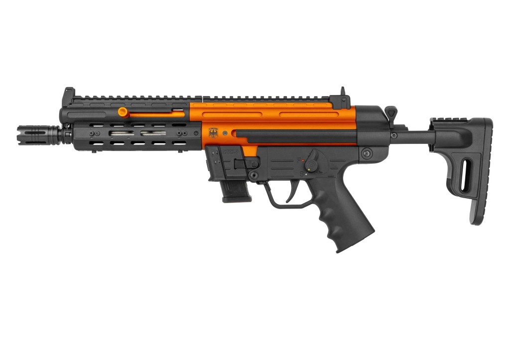 GSG-9 WES Variante Electric Orange Kal. 9mm Para, 10 Schuss, 7,5" Lauf, Total Länge 617-715 mm – Bild 2