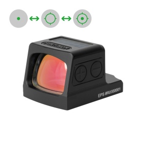 Holosun Reflexvisier EPS-GR-MRS mit grünem Wechselabsehen: 2MOA Dot, 32MOA Circledot & 32MOA Circle