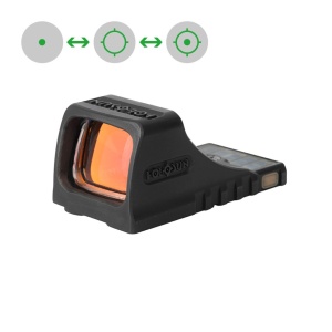 Holosun Reflexvisier SCS-P10-GR mit grünem Wechselabsehen: 2MOA Dot & 32MOA Circledot