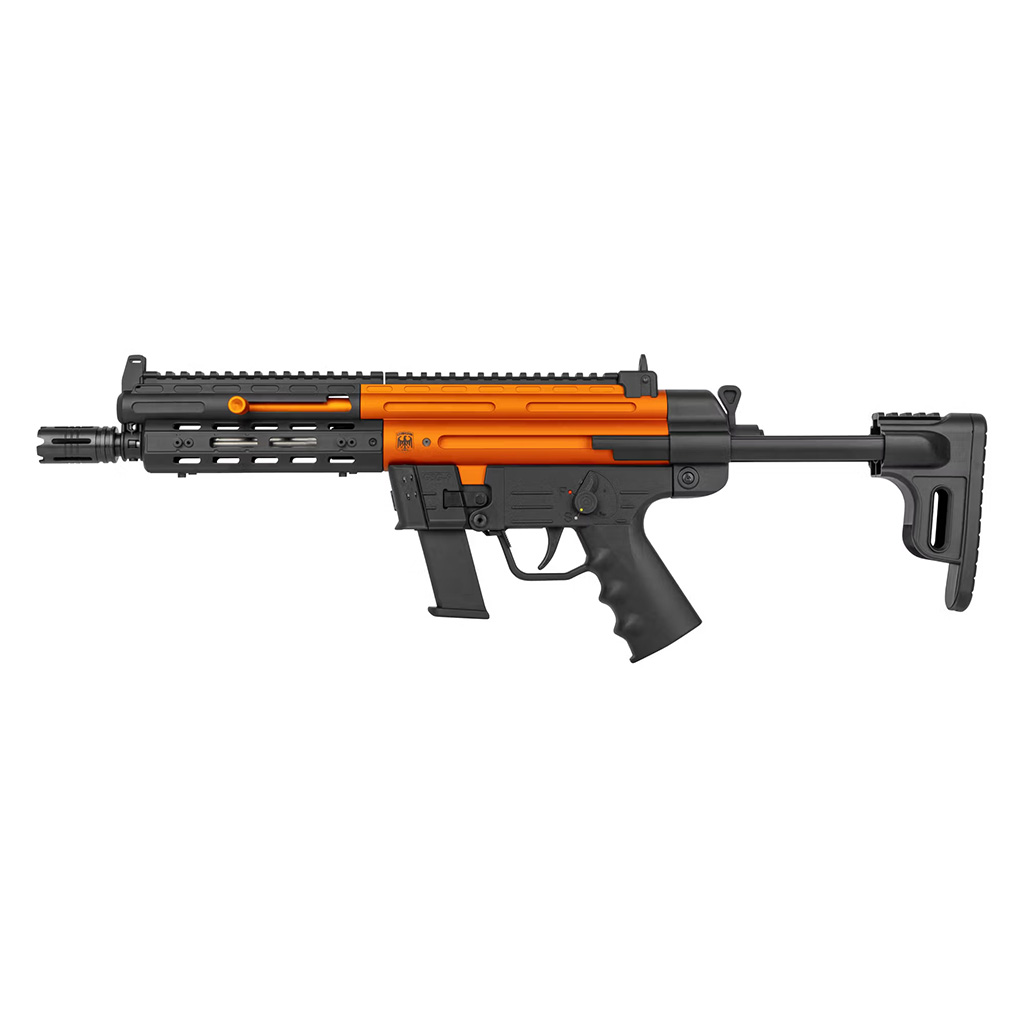 GSG-9 Telescopic Electic Orange Kal. 9mm Para, 10 Schuss, 7,5" Lauf (Gesamtlänge: 565 - 715 mm) – Bild 3