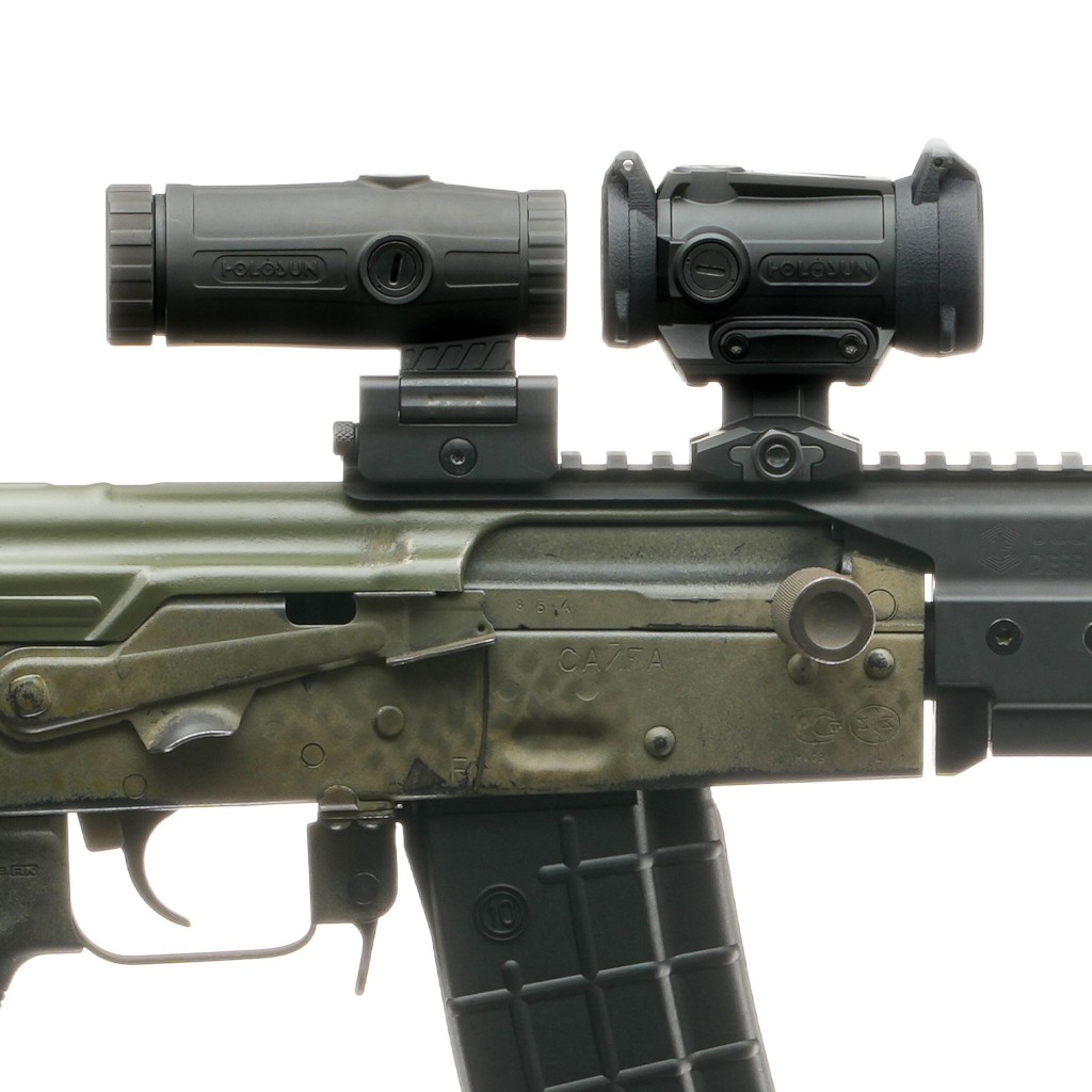 Holosun Set, Reflexvisier, Modell ARO-EVO-SPR-RD mit rotem Wechselabsehen: 2MOA Dot & 65MOA Circledot oder SPR-2MOA Dot & SPR-65MOA Circledot und Magnifier HM3X – Bild 4