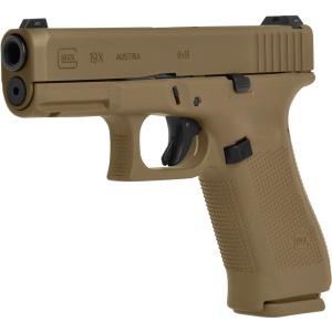 Glock Pistole 19X Coyote Polymer Sights - 9 mm Para