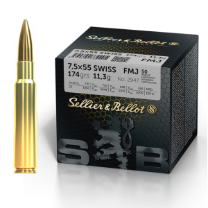 S&B Training FMJ 7.5x55 Swiss 11.3g