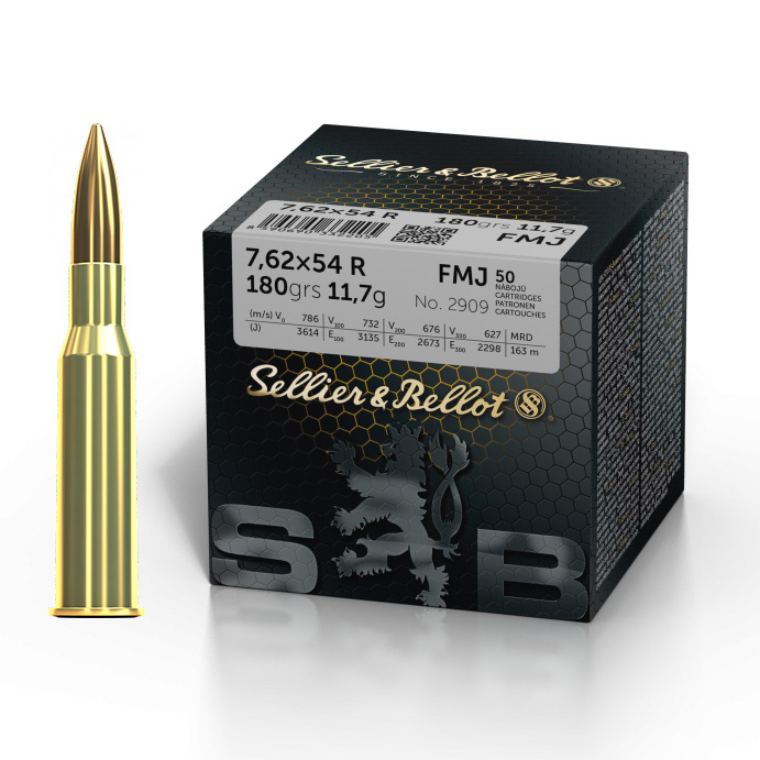 S&B Training FMJ 7.62x54 R 11.7g
