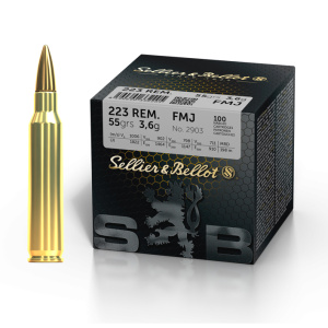 S&B Training FMJ .223 Rem. 3.6g
