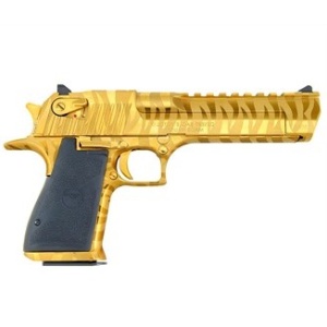 Magnum Research Desert Eagle XIX .50 AE Titanium Gold mit Tiger Stripes